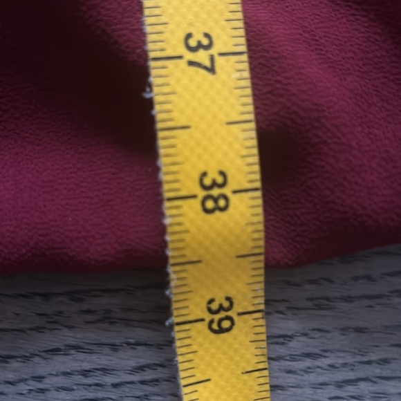 Re named Burgundy Wrap Chiffon Dress M - Picture 10 of 14